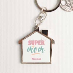 Personalised Metal Keyring- SuperMom