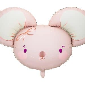 Foil balloon Mouse, 96x64 cm, light pink 1ctn/50pc.