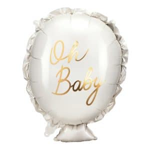 Foil balloon Oh baby, 53x69 cm, mix 1ctn/50pc.
