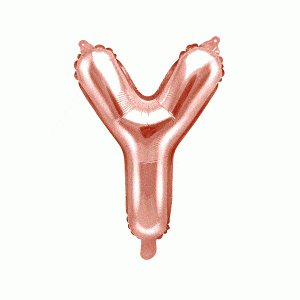 Foil Balloon Letter   Y  , 35cm, rose gold