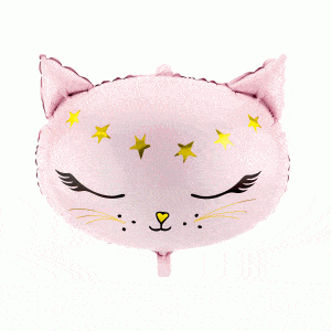 Foil Balloon Cat, 48x36cm 1ctn/50pc.