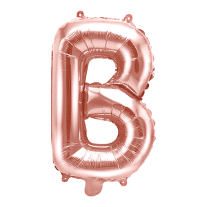 Foil Balloon Letter   B  , 35cm, rose gold