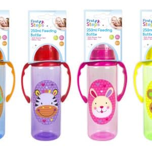 JUNGLE PALS GRIPPER BOTTLE 250ML 4/ASS
