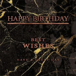 PAN865 - Black Marble Birthday