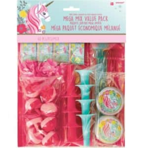 Favour Pack Magical Unicorn Plastic / Paper 48 Pieces