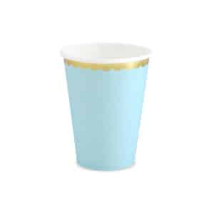 Light Blue Cups 6pcs 220ml