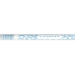 Confetti cannon shooting butterflies, 80 cm, white 1ctn/36pc.