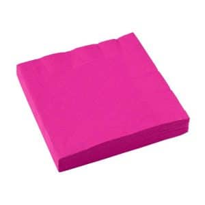 Magenta Napkins 20pcs 33 x 33 cm