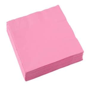 New Pink Napkins 20pcs 33 x 33 cm