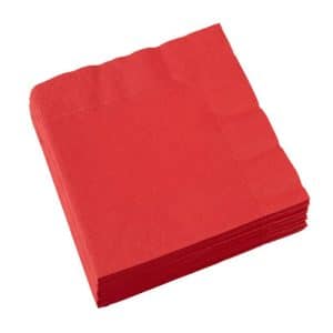 Apple Red Napkins 20pcs 33 x 33 c