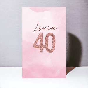 Pink 40 with Name
