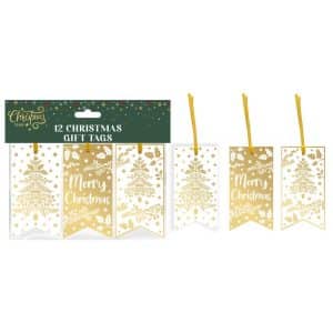 GOLD FOIL TAG PACK OF 12