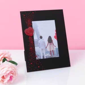 Frame - True Valentine Glass Photo Frame with Gem Heart 4" x 6"