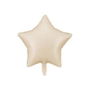 Foil Balloon Star, 48cm, beige 1ctn/50pc.