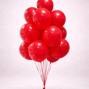 Red Latex Balloon Bouquet – Valentine’s Day Classic